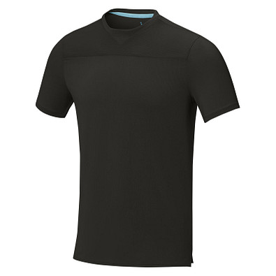 Borax Cool Fit T-Shirt aus recyceltem  GRS Material für Herren, schwarz, L