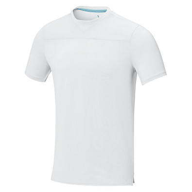 Borax Cool Fit T-Shirt aus recyceltem  GRS Material für Herren, weiss, L
