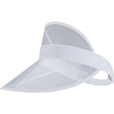 Bright Kappe mit transparentem Schirm, weiss