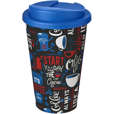 Brite-Americano® 350 ml Isolierbecher mit auslaufsicherem Schraubverschluss, weiss