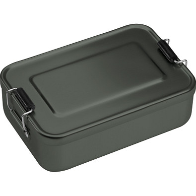 Brotzeitdose aus Aluminium zum Verschließen, anthrazit