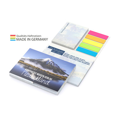 Geiger-Notes Brüssel green+blue Haftnotizen, inkl. Druck, Softcove