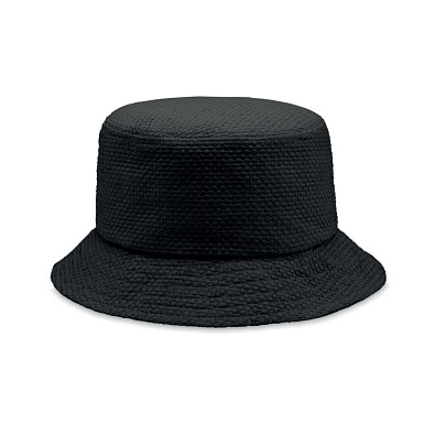 Bucket Hut Papierstroh BILGOLA+, Schwarz