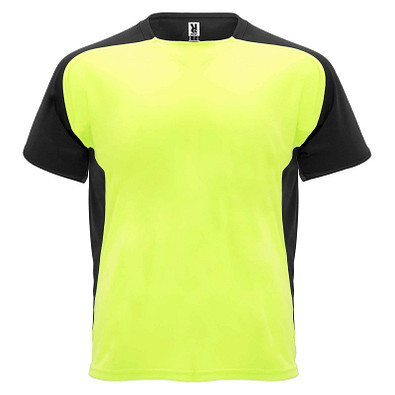 Bugatti Sport T-Shirt für Kinder, Fluor Yellow / schwarz, 12