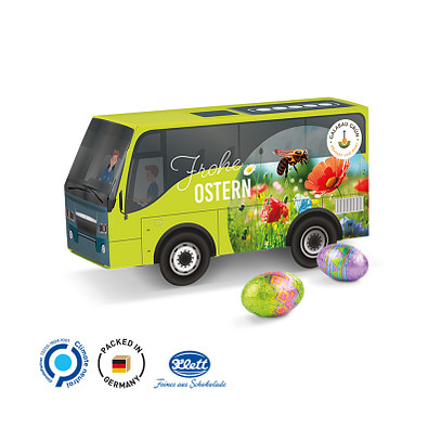 3D-Präsent Bus, Klett Ostereier, inkl. Druck