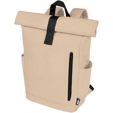 Byron 15,6 GRS RPET Roll-Top Rucksack 18 L, Oatmeal