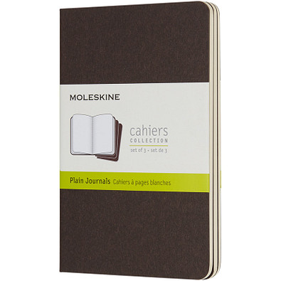 MOLESKINE® Notizbuch Cahier Journal Taschenformat, blanko, coffee brown MOLESKINE® Notizbuch Cahier Journal Taschenformat, blanko, coffee brown