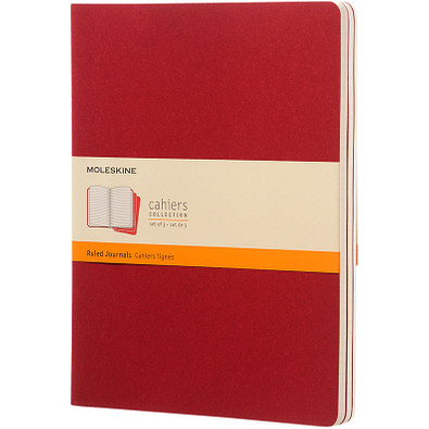 MOLESKINE® Notizbuch Cahier Journal XL, liniert, cranberry red MOLESKINE® Notizbuch Cahier Journal XL, liniert, cranberry red