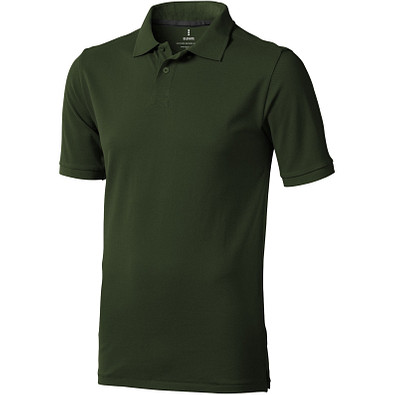 ELEVATE Herren Poloshirt Calgary, armeegrün, XS