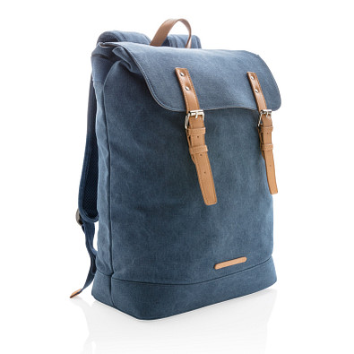XD COLLECTION Laptop-Rucksack Canvas, PVC frei, dunkelblau XD COLLECTION Laptop-Rucksack Canvas, PVC frei, dunkelblau