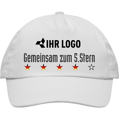 Cap Fan-Edition mit WM-Motiv 5. Stern  plus Logofläche