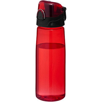 Capri Tritan Sportflasche, 700 ml, transparent rot