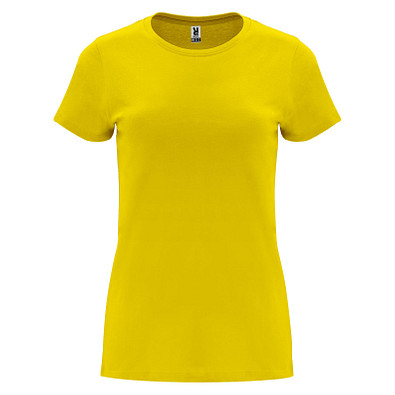 Capri T-Shirt für Damen, gelb, 2XL