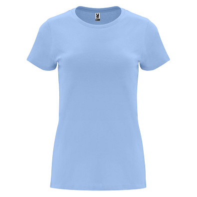 Capri T-Shirt für Damen, himmelblau, 2XL