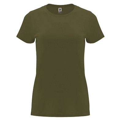 Capri T-Shirt für Damen, Militar Green, M