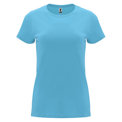 Capri T-Shirt für Damen, türkis, 2XL