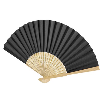 Carmen Handfächer, schwarz