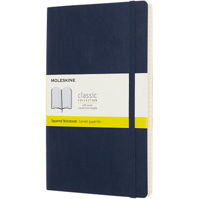 MOLESKINE® Notizbuch Classic Softcover L, kariert, saphir MOLESKINE® Notizbuch Classic Softcover L, kariert, saphir