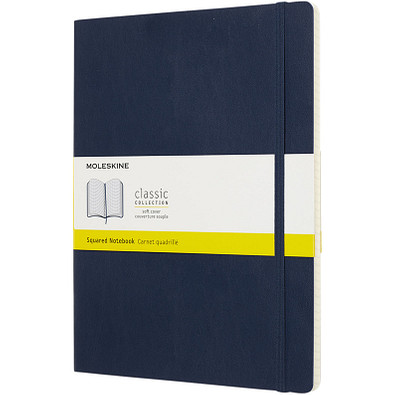 MOLESKINE® Notizbuch Classic Softcover XL, kariert, saphir MOLESKINE® Notizbuch Classic Softcover XL, kariert, saphir