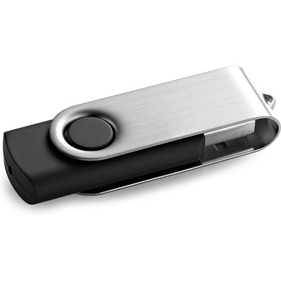 CLAUDIUS 8GB. USB-Stick 8 GB mit Metallclip, Schwarz