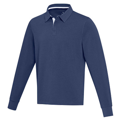 Clyde Rugby Polo Sweatshirt Unisex, navy, M