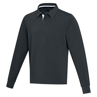 Clyde Rugby Polo Sweatshirt Unisex, schwarz, M