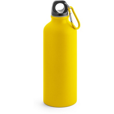 COLLINA. Aluminiumflasche mit Karabiner 540 ml, Gelb