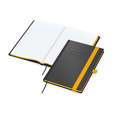 Geiger-Notes Notizbuch Color-Book A5 Bestseller, inkl. Prägung, Farbschnitt gelb