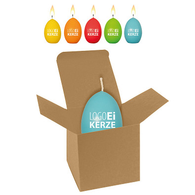 ColorBox LogoEi Kerze - Braun
