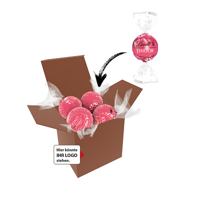 Color Lindor Box - Braun - Erdbeer-Sahne
