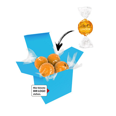 Color Lindor Box - Hellblau - Karamell