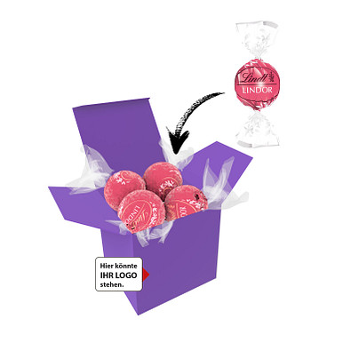 Color Lindor Box - Lila - Erdbeer-Sahne