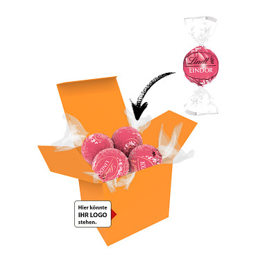 Color Lindor Box - Orange - Erdbeer-Sahne