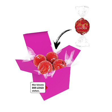 Color Lindor Box - Pink - Vollmilch