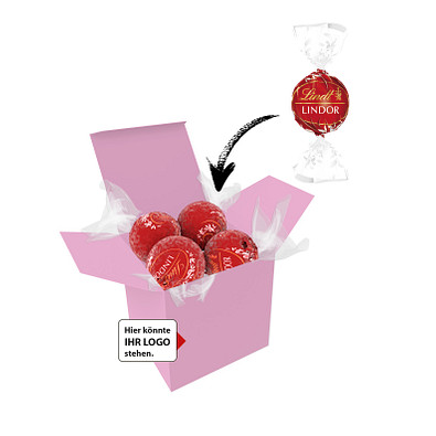Color Lindor Box - Rosa - Vollmilch