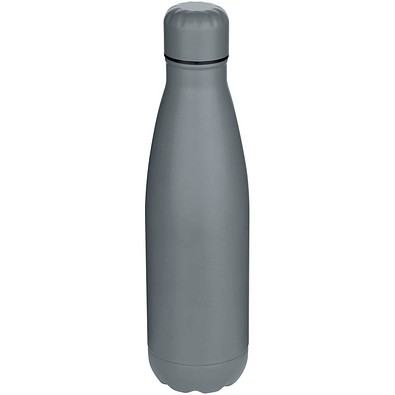 Cove 750 ml RCS-zertifizierte, einwandige Trinkflasche aus recyceltem Edelstahl, grau matt