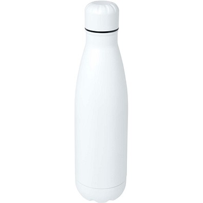 Cove 750 ml RCS-zertifizierte, einwandige Trinkflasche aus recyceltem Edelstahl, weiss