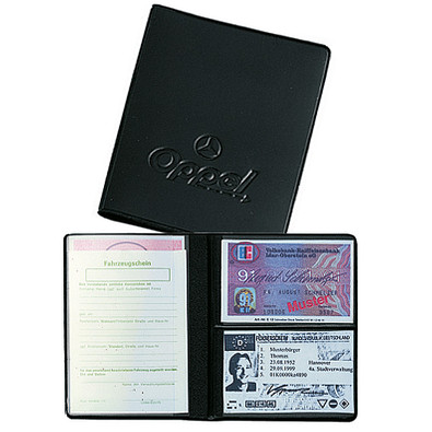 CREATIV-DESIGN Ausweistasche Euro Arizonafolie, schwarz