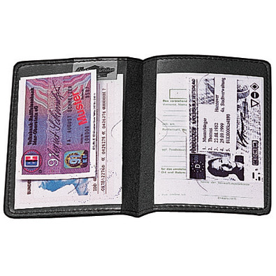 CREATIV-DESIGN Ausweistasche Paper Label 2, schwarz