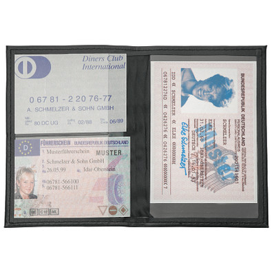 CREATIV-DESIGN Führerscheintasche DesignLine, gefüttert, schwarz