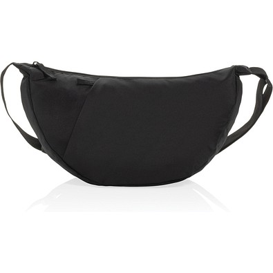 Crescent XL AWARE™ RPET Half-Moon Sling Tasche, schwarz
