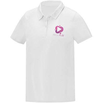 Deimos Poloshirt cool fit mit Kurzärmeln für Damen, weiß, 4XL