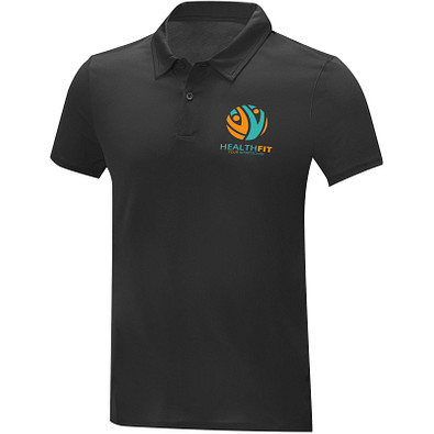 Deimos Poloshirt cool fit mit Kurzärmeln für Herren, schwarz, S
