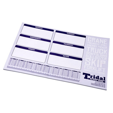 Desk-Mate® A2 Notizblock, 25 Blatt, weiß