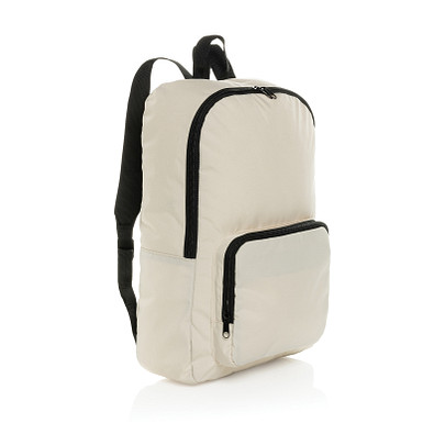 Dillon AWARE RPET faltbarer klassischer Rucksack, off white