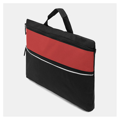 Dokumententasche FILE,rot, schwarz