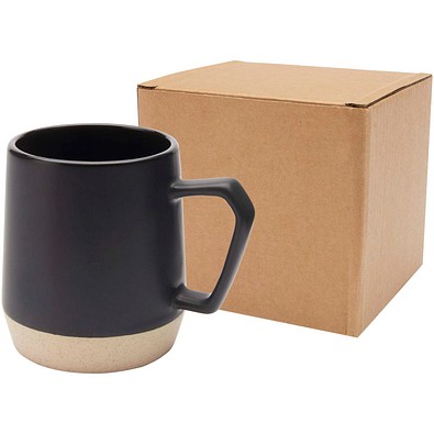 Dolce  300 ml matte Keramiktasse, schwarz