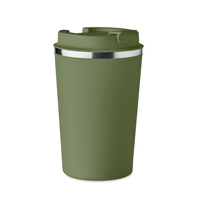 Doppelwandiger Becher 350ml BRACE, Dunkelgrün