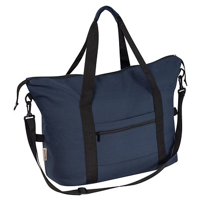 Duffel Bag aus recycelter Baumwolle, dunkelblau