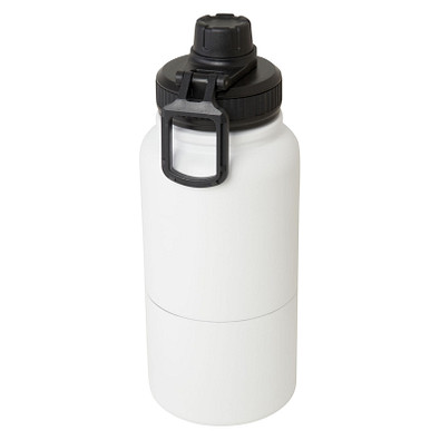 Dupeca 840 ml RCS-zertifizierte Isolierflasche aus Edelstahl, weiss